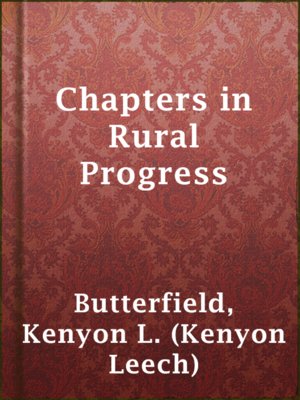 cover image of Chapters in Rural Progress